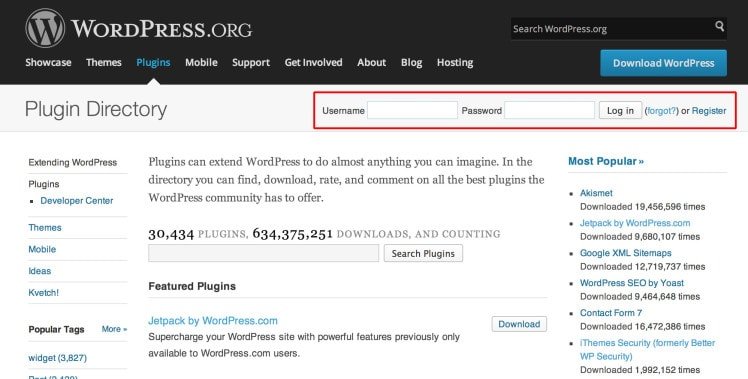 wordpress-plugin-login